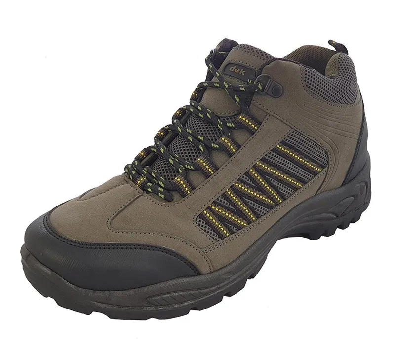 Dek Men's Skelwith Trekking Boots in Khaki/Yellow
